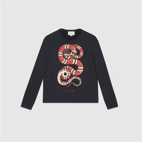 gucci felpa bisnca serpente|Felpe Gucci Uomo .